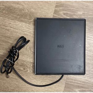 RCA Indoor Flat HDTV Antenna – Black, Multi‐Directional, No Box